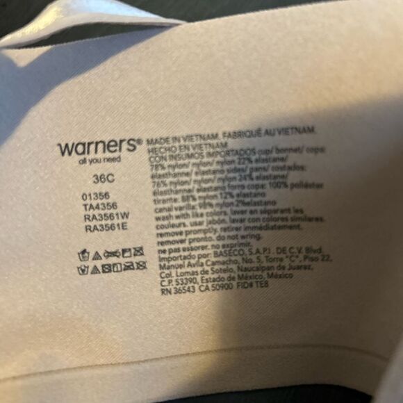Warner’s Blissful Benefits Size 36C - Picture 3 of 4